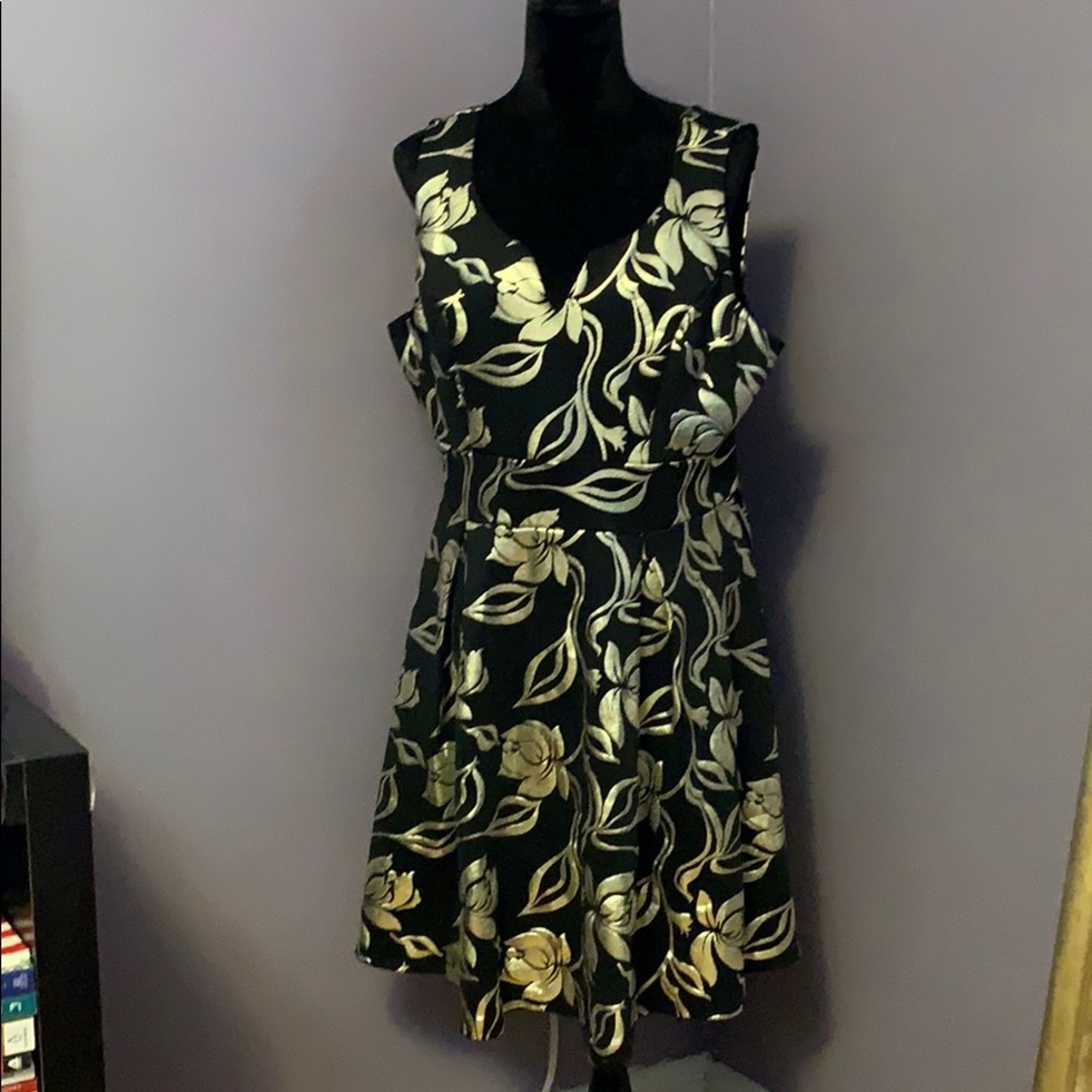Black and silver social dress